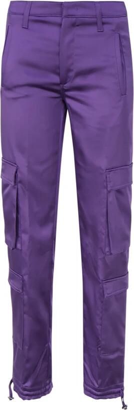 Dondup Paarse Katoen Elastan Broek Purple Dames - Foto 7