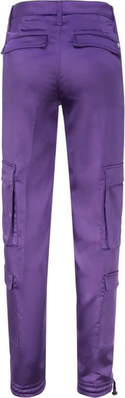 Dondup Paarse Katoen Elastan Broek Purple Dames - Foto 8