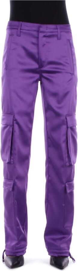 Dondup Paarse Katoen Elastan Broek Purple Dames - Foto 9