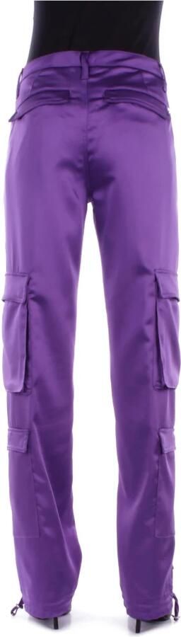 Dondup Paarse Katoen Elastan Broek Purple Dames - Foto 3