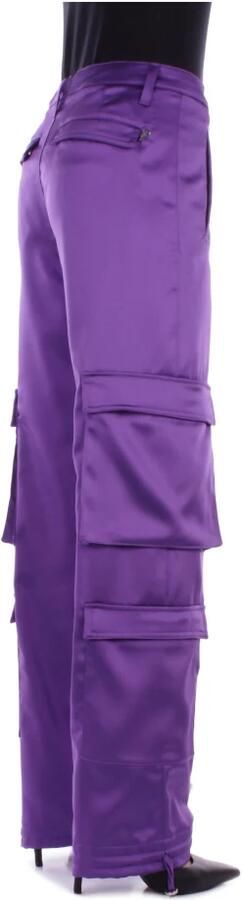 Dondup Paarse Katoen Elastan Broek Purple Dames - Foto 6
