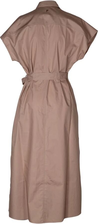 Dondup Safari-stijl lange jurk met riem Beige Dames - Foto 2