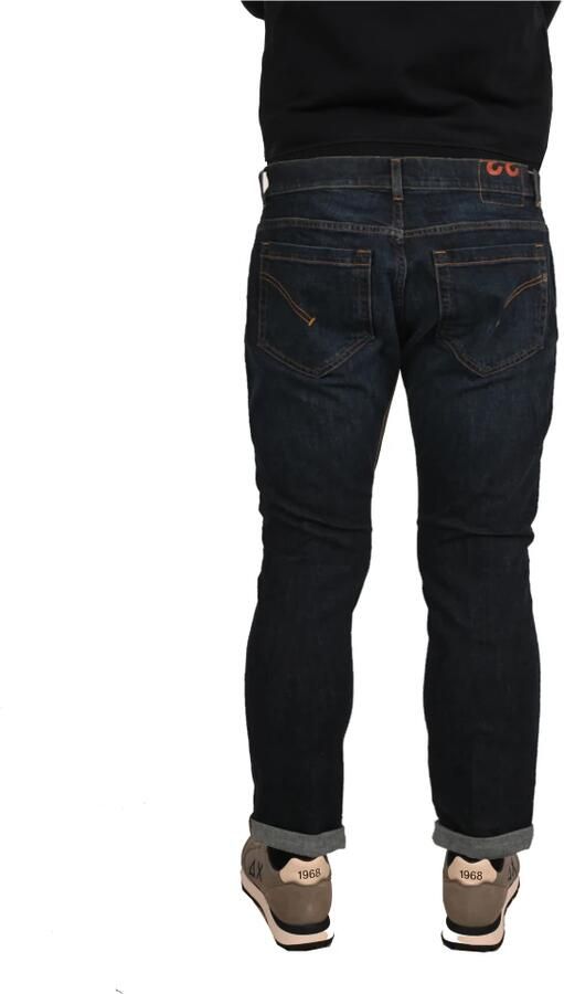 Dondup Skinny Fit Katoenen Jeans Made in Italy Blue Heren