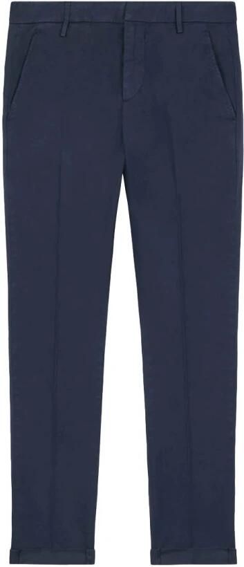 Dondup Klassieke Chino Broek met Zakken en Riemlussen Blue Heren - Foto 3