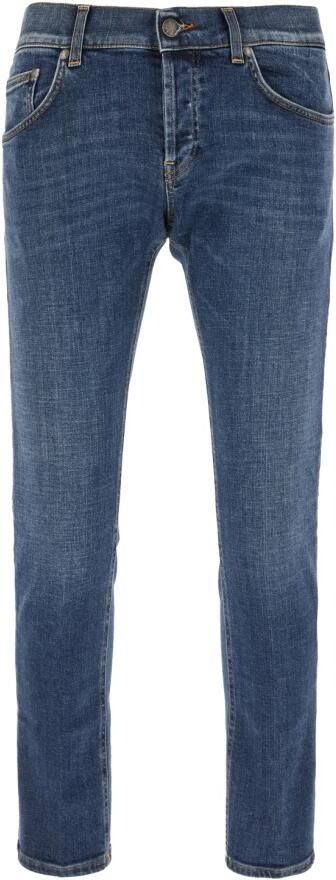 Dondup Slim Fit Denim Jeans met Logo Blue Heren - Foto 4