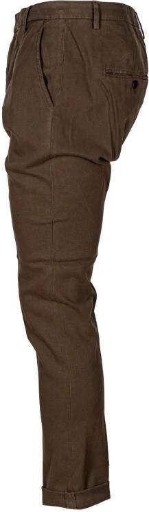 Dondup Slim Fit Katoenen Chino Broek Brown Heren - Foto 2