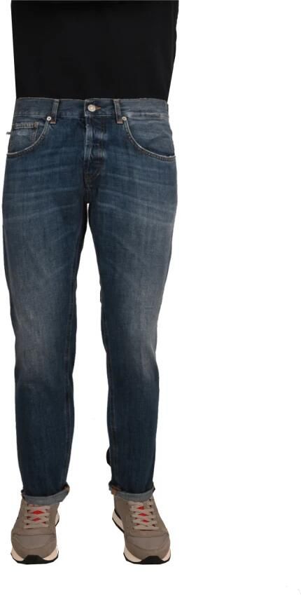 Dondup Slim Fit Katoenen Jeans Blue Heren
