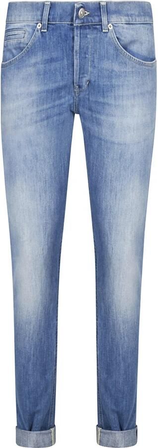 Dondup Blauwe Katoenen Jeans met Riemlussen Blue Heren - Foto 4