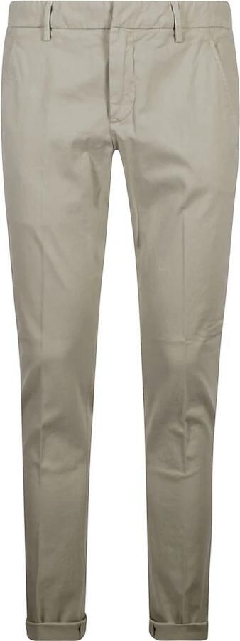 Dondup Heren Chino Broek. Slim Fit. Lage Taille. Medium Gewicht Gabardine. Gemaakt in Italië. Beige Heren - Foto 4