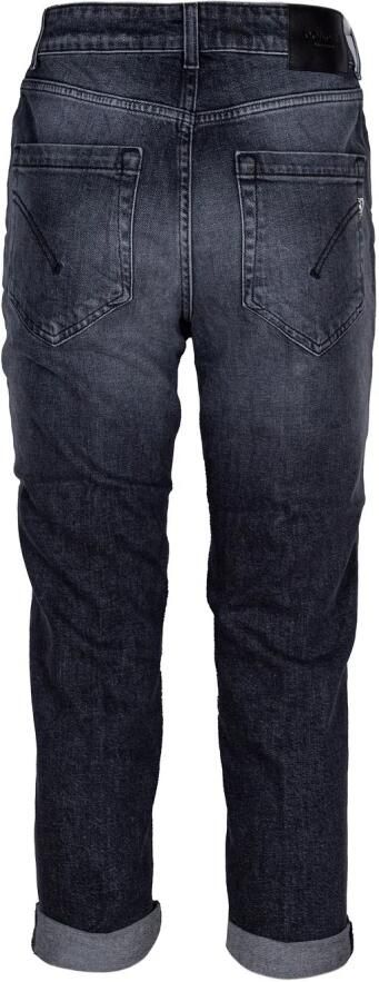 Dondup Stijlvolle Capri Jeans met decoratieve knopen Gray Dames