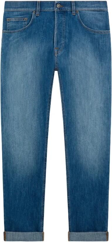 Dondup Blauwe Skinny Jeans met Riemlussen Blue Heren - Foto 18