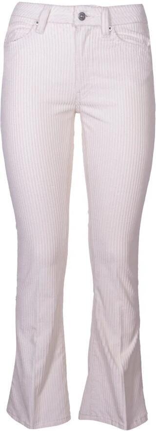 Dondup Stijlvolle Wijde Broek White Dames