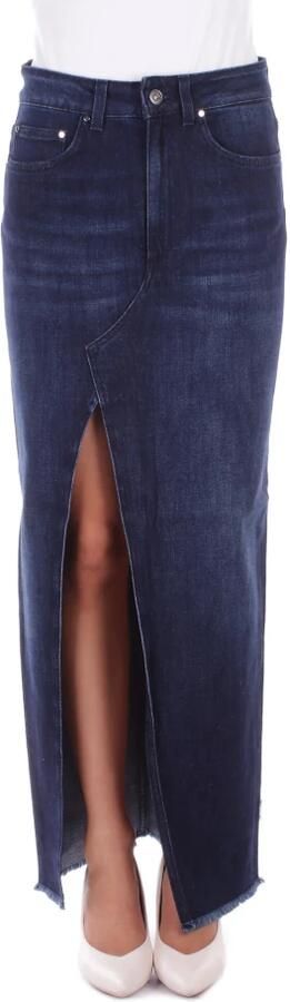 Dondup Studded Denim Rok Blue Dames - Foto 5