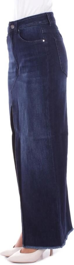 Dondup Studded Denim Rok Blue Dames - Foto 2