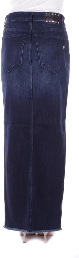 Dondup Studded Denim Rok Blue Dames