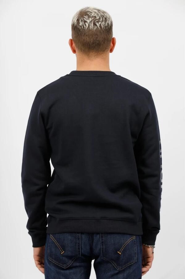 Dondup Sweatshirt met ronde hals en zijdelingse mouwprint Blue Heren - Foto 4