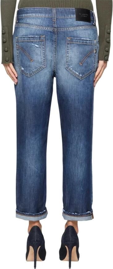 Dondup Blauwe Katoenen Jeans met Juweelknopen Blue Dames - Foto 6
