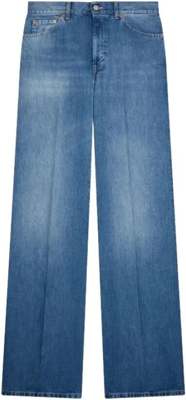 Dondup Wide Jeans Blue Dames