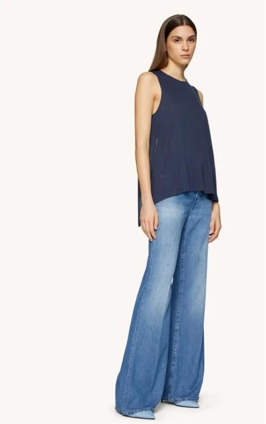 Dondup Wide Jeans Blue Dames - Foto 3