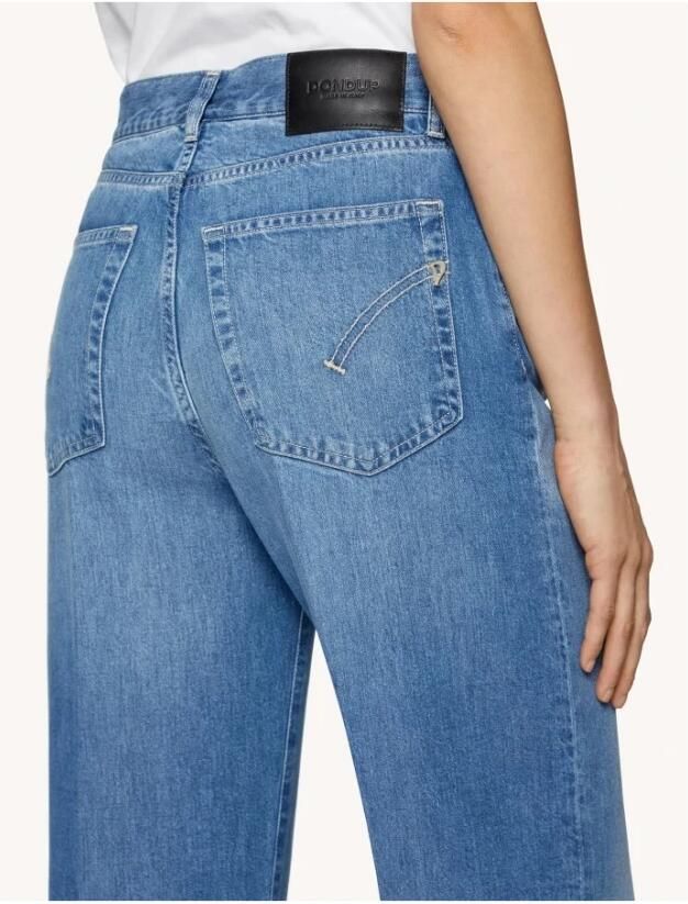 Dondup Wide Jeans Blue Dames - Foto 2