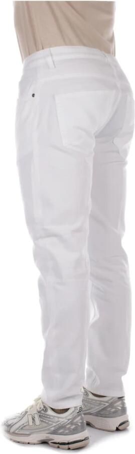 Dondup Witte Broek Logo Sluiting Knopen White Heren - Foto 3