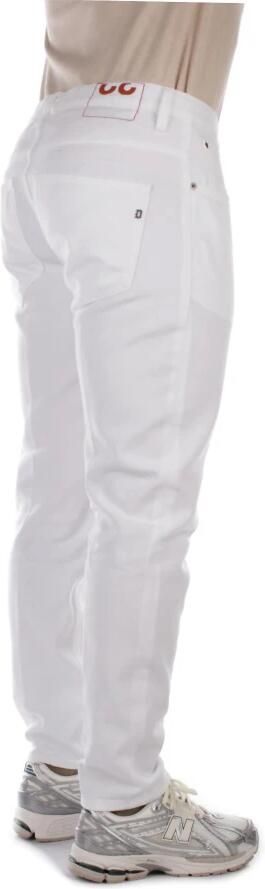 Dondup Witte Broek Logo Sluiting Knopen White Heren - Foto 4
