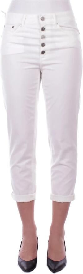 Dondup Ivoor Blend Katoenen Broek voor Vrouwen Beige Dames - Foto 11