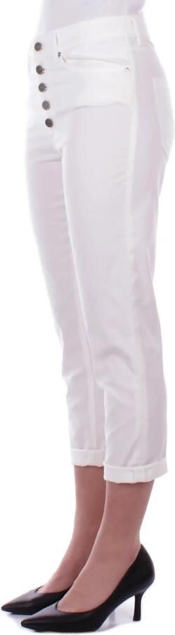 Dondup Ivoor Blend Katoenen Broek voor Vrouwen Beige Dames - Foto 7