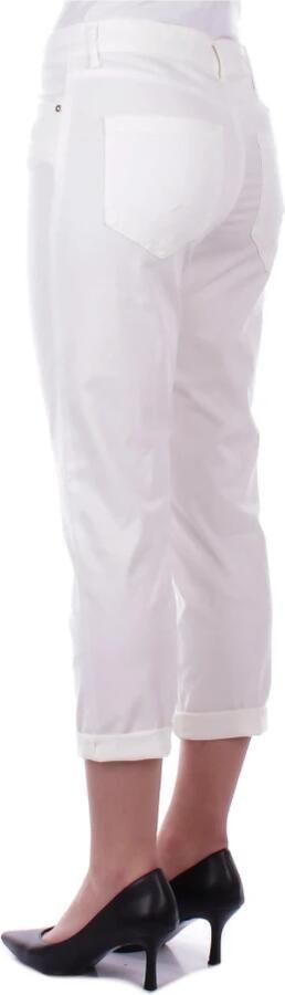 Dondup Ivoor Blend Katoenen Broek voor Vrouwen Beige Dames - Foto 6