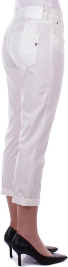 Dondup Ivoor Blend Katoenen Broek voor Vrouwen Beige Dames - Foto 10
