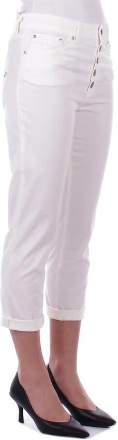 Dondup Ivoor Blend Katoenen Broek voor Vrouwen Beige Dames - Foto 9