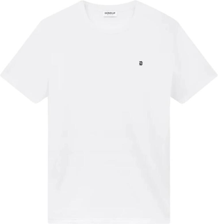Dondup Witte Katoenen Jersey T-shirt White Heren