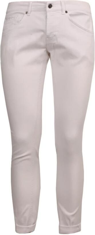 Dondup Witte Skinny-Fit Jeans met Logo Plaque White Heren - Foto 3