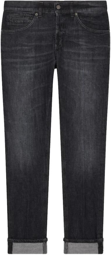 Dondup Slim-Fit Donkergrijze Denim Jeans Gray Heren