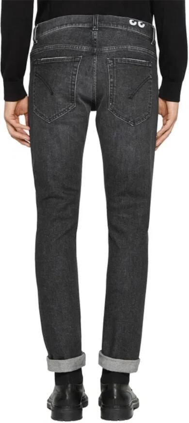 Dondup Zwarte Katoenen Jeans Straight Leg Black Heren - Foto 3