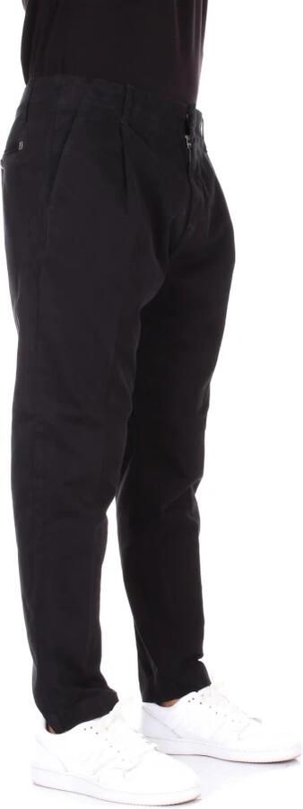 Dondup Zwarte Broek met Achterlogo Black Heren