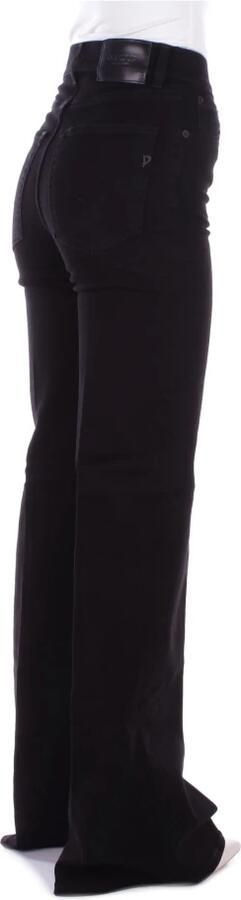 Dondup Zwarte Denim Jeans Rits Knoopsluiting Black Dames - Foto 6