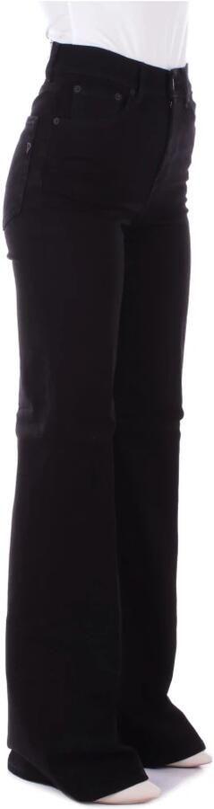 Dondup Zwarte Denim Jeans Rits Knoopsluiting Black Dames - Foto 7