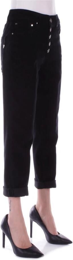Dondup Zwarte broek met zijlogo Black Dames - Foto 2