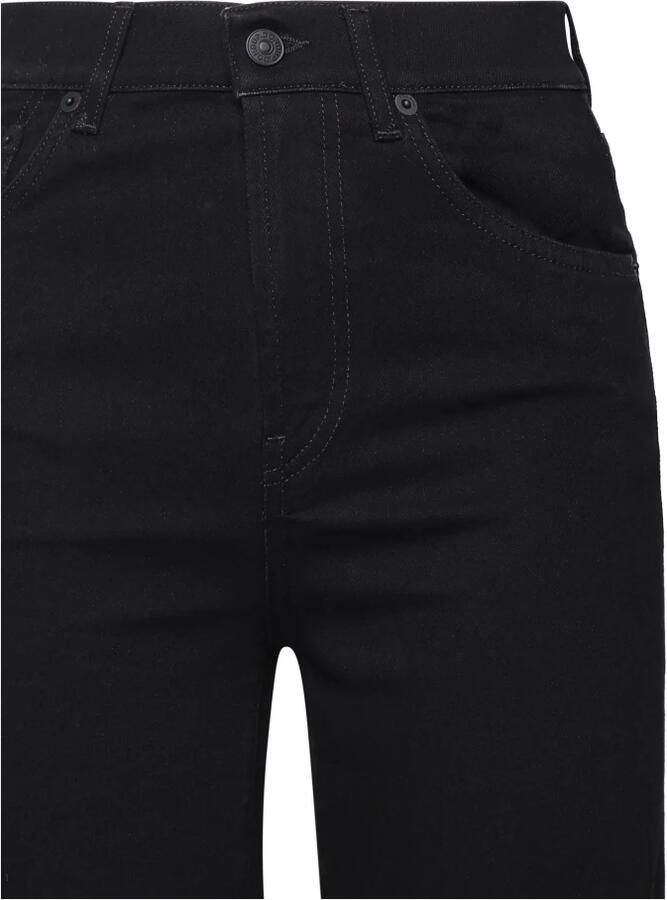 Dondup Zwarte Denim Jeans Rits Knoopsluiting Black Dames - Foto 8