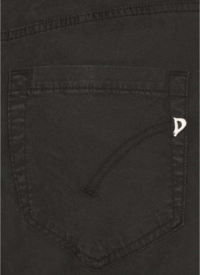 Dondup Zwarte Katoenmix Broek voor Vrouwen Black Dames