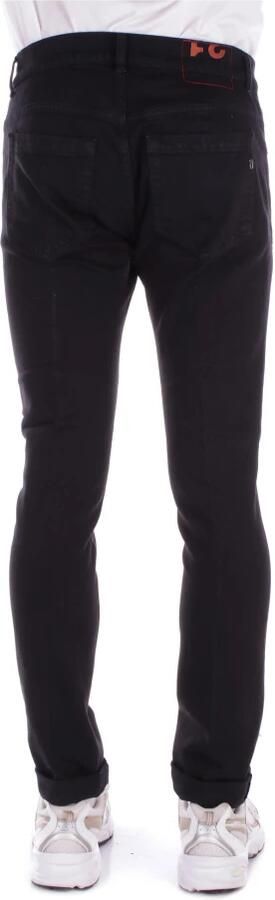 Dondup Zwarte Logo Broek met Knopen Black Heren - Foto 2