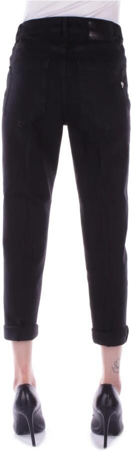 Dondup Zwarte Logo Jeans met Zakken Black Dames