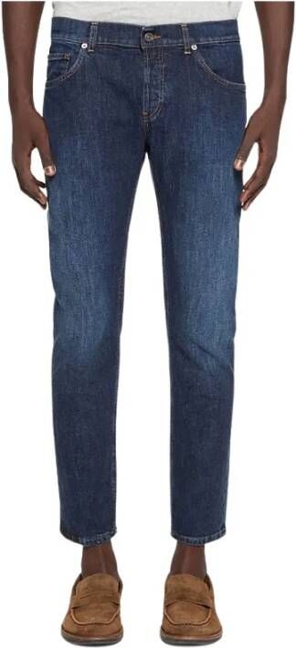 Dondup Donkere Wassing Slim Fit Denim Jeans Blue Heren