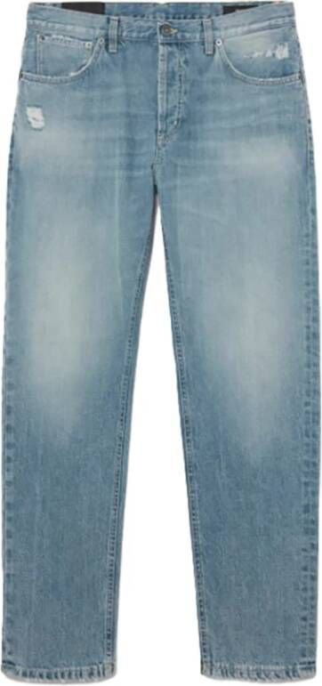 Dondup Brighton Carrot Fit Lage Taille Jeans Blue Heren