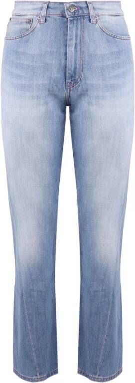 Dondup Flared High Waist Jeans Blue Dames