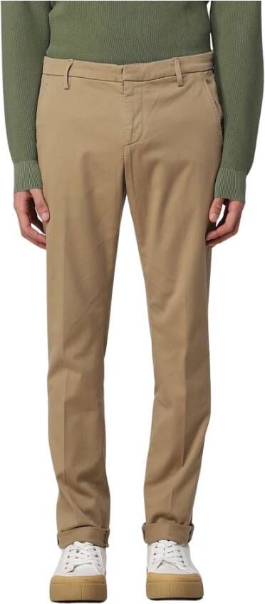 Dondup Gaubert Diagonale Stijlvolle en trendy broek Bruin Heren