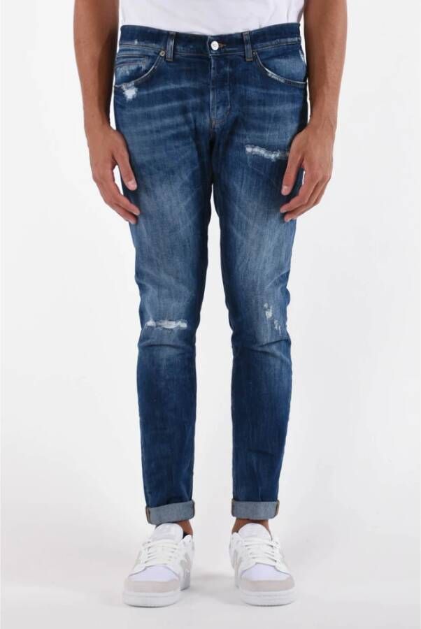 Dondup Stijlvolle Slim-fit Jeans voor Mannen Blue Heren