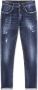 Dondup Slim-Cut Opgerolde Zoom Distressed Jeans Blue Heren - Thumbnail 10