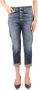 Dondup Blauwe Katoenen Jeans met Juweelknopen Blue Dames - Thumbnail 4